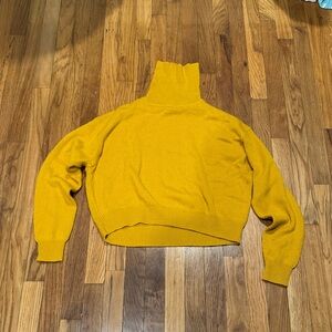 Divided Mustard Yellow Turtleneck Sweater